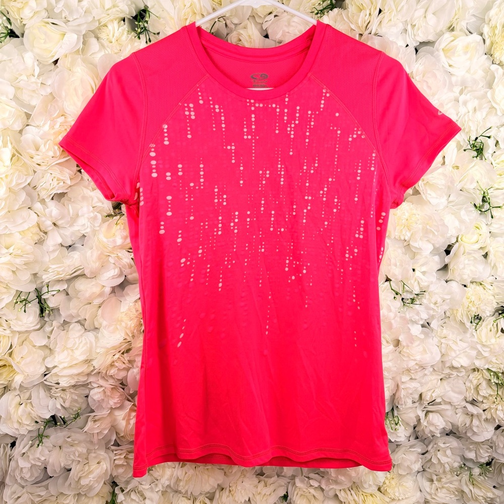 Champion Short Sleeve Athletic Tee Women's Bright Pink Medium